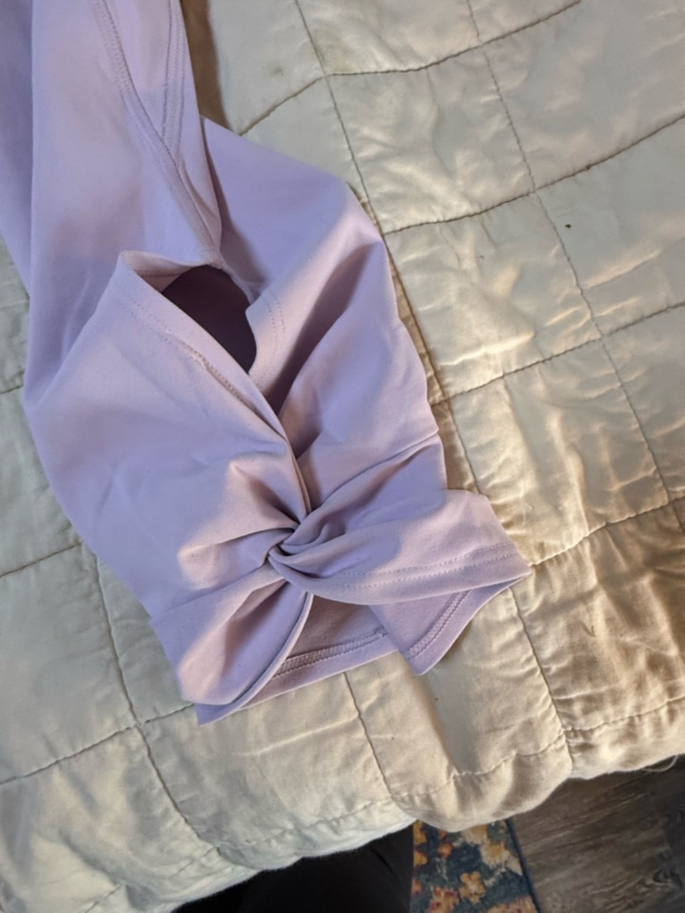 NWT Fabletics Oasis High-Waisted Twist Leggings - Lavender - 4X - Picture 5 of 11